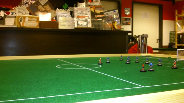 Subbuteo in front, "Pirates, Punks & Politics" in the background :-)